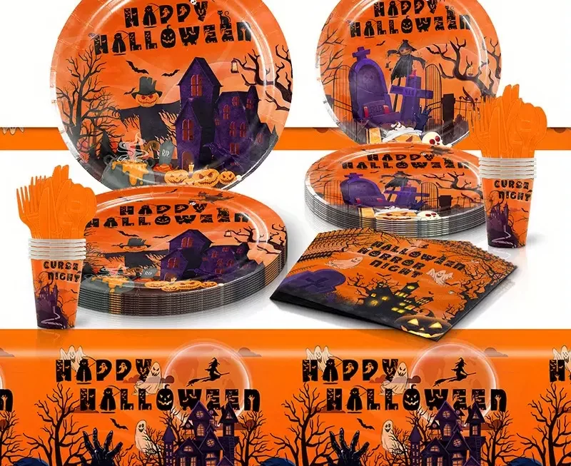 halloween disposable tableware